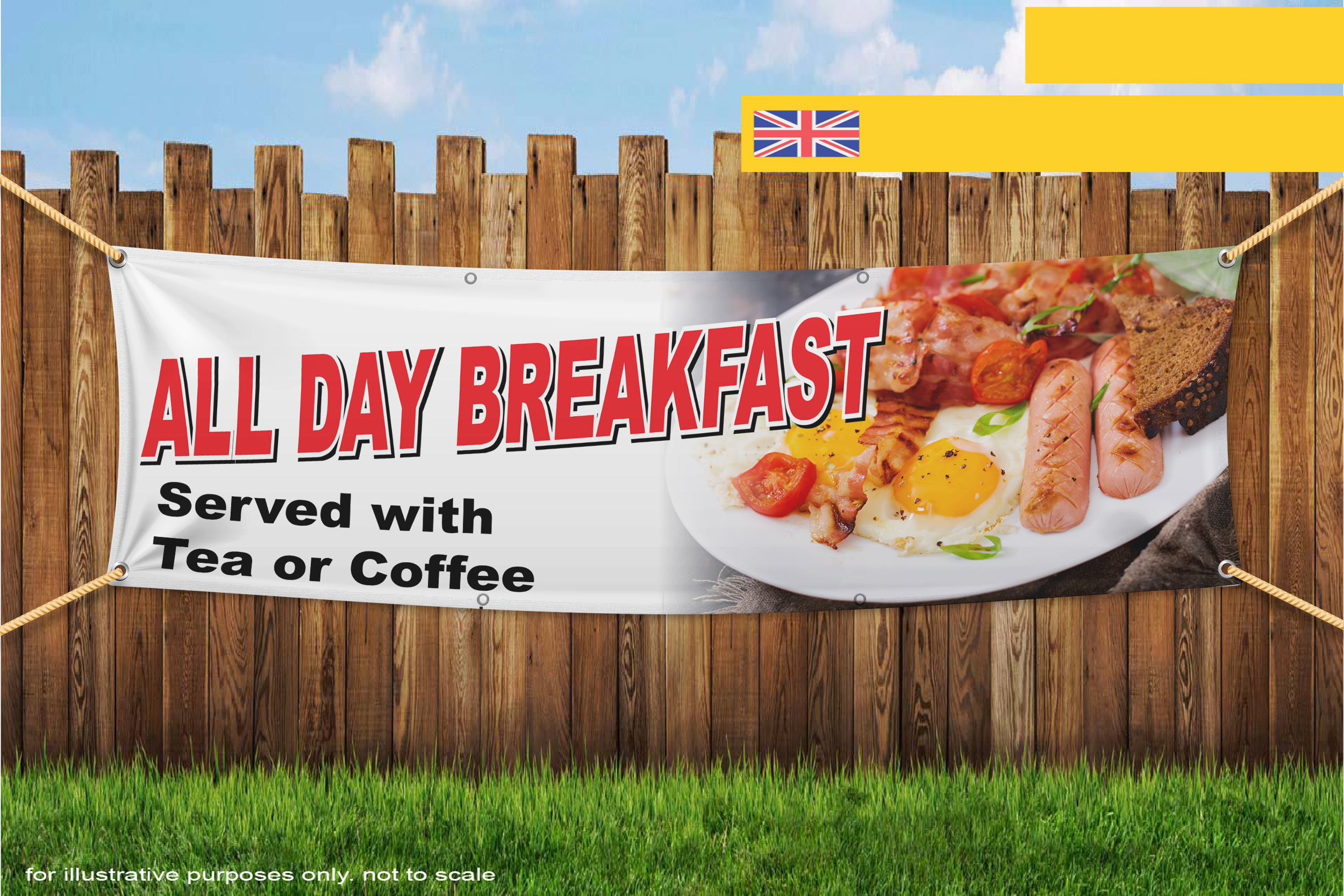 All Day Breakfast Served With Tea Or Coffee – DIY SIGNWRITING